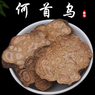 正宗野生何首乌中药材熟制何首乌片茶白发泡水喝可打粉饲料