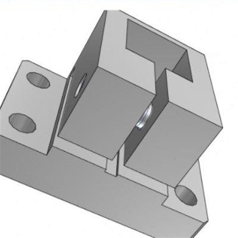 方管支撑座方管侧面安装底座方管固定支座方通T方管底座用支架