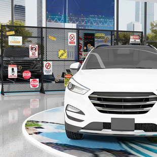 极速网红展示架置物架落地铁架铁网格网铁艺N隔断铁丝网装 饰画展