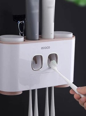 4 Cups Bathroom Accqessories SetToothbrush Holder Toothpaste