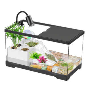 乌龟饲养缸豪华大别墅家用生态造景带爬台带盖防逃逸巴西龟专用缸