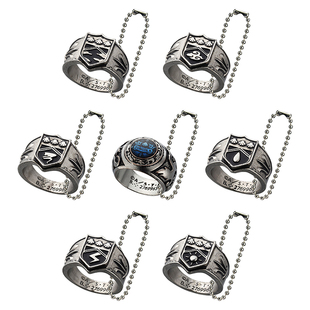 【来吃谷】预售家庭教师戒指 正版 彭格列大空岚雨云雾指环 5扭蛋