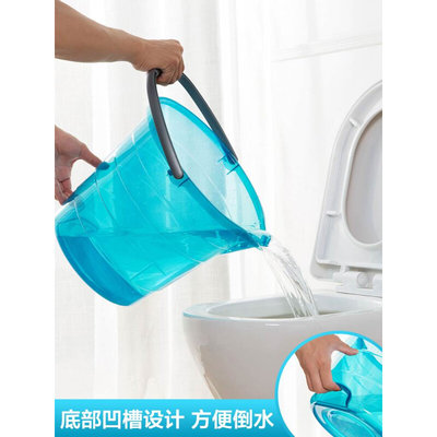 透明加厚水桶塑料桶家用大号储水桶手提桶学生洗衣桶宿舍洗澡桶子