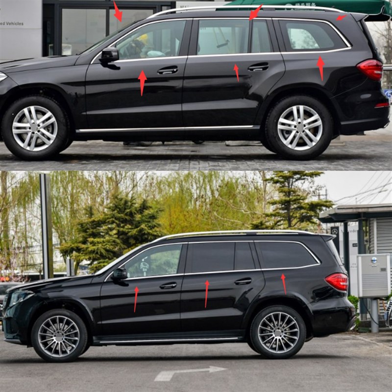 适用于GLS车窗亮条ML450 GL GLS500I GLE350d玻璃外压条电镀条
