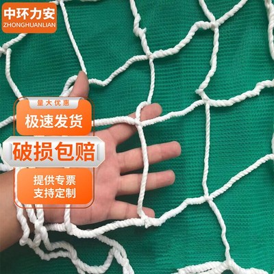 中环力安【10厘米网孔尼龙4号1.8*C6m】安全网建筑施工防护围网MY