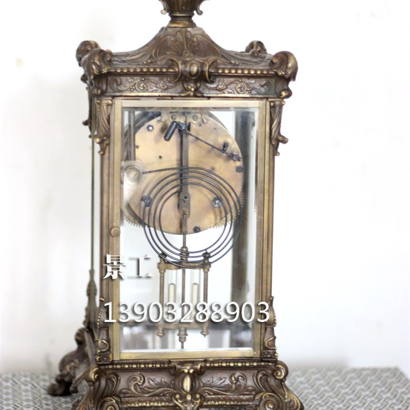 钟表 仿古钟表 欧式钟表 古典钟表 J机械座钟 明卡轮四明钟