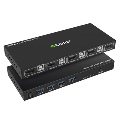 Multi functional Durable Pxractical HDMI KVM Switch 4 Port 4