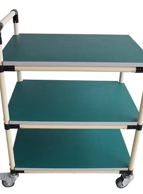 万尊物料周转车精益管分拣物料架三层500*400*9Q00mm无尘车间线棒