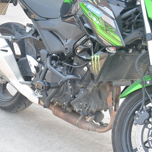 摩界 护杠竞技保险杠防摔杠后货架后扶手配件 川b崎Z400摩托车改装