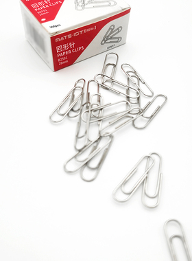 欧标（MATE-IST）办公用品回形针财务单据曲别针文件整理金属针100枚B2591欧菲斯办公