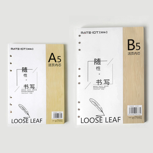 欧标（MATE-IST）活页替芯a5/b5