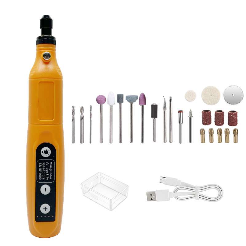 208USB充电迷你电磨 调速微型旋转磨床DIY电动工具美甲雕刻笔