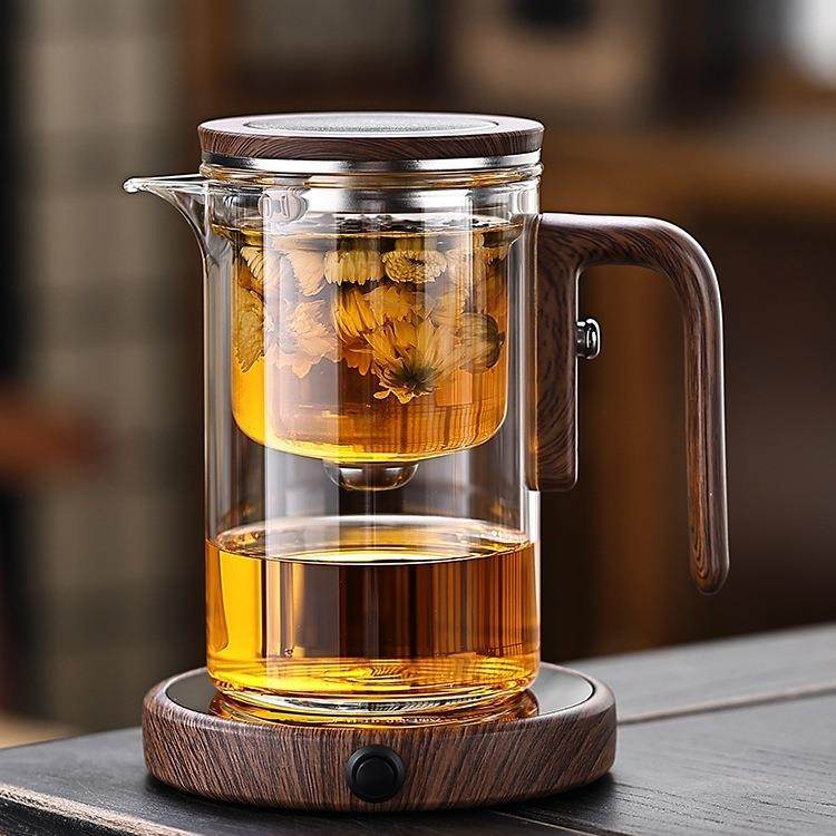 玻璃磁吸泡茶壶飘逸杯一键过滤茶水分离杯家用泡茶杯高端冲茶神器,纺织面料/辅料/配套,纺织机械配件,淘宝优惠券,粉丝福利购,淘宝优惠卷