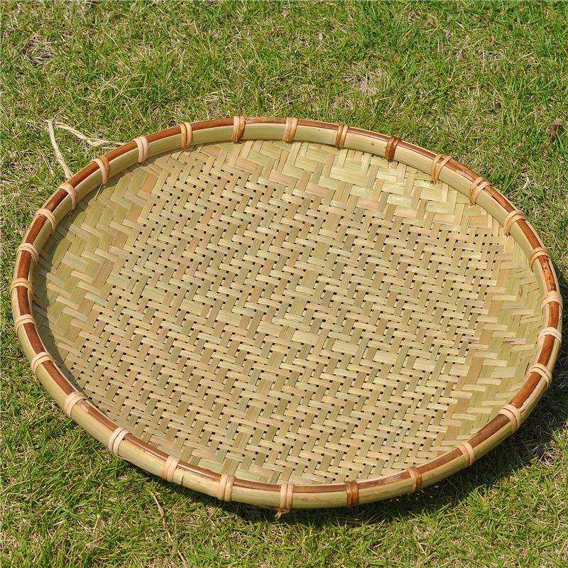 .农家用特色手工竹编簸箕竹筛子竹制品大号竹筐小竹篮圆形有孔,纺织面料/辅料/配套,纺织机械配件,淘宝优惠券,粉丝福利购,淘宝优惠卷