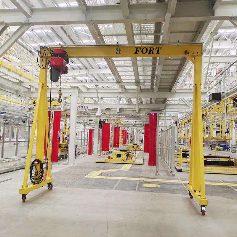 FT5-0.5出售小型门式龙门架性能稳定简易手推可移动龙门架