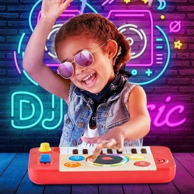 ΗαΡΕDJ打碟混音台儿童音乐乐器1岁+早旋律益智玩具木琴发光