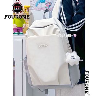 FOUR 原创设计撞色双肩包高中大学生日系背包小众休闲书包 ONE新款