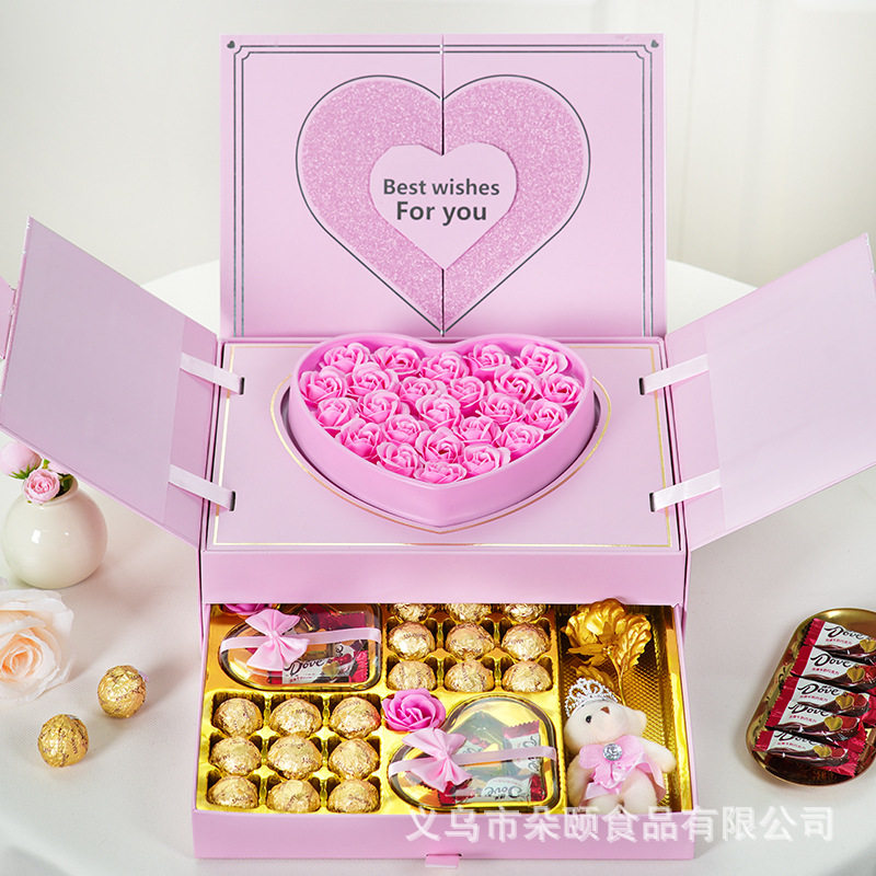 德芙巧克力网红爆款牛奶散装送女生520情人节伴手礼物盒休闲食品