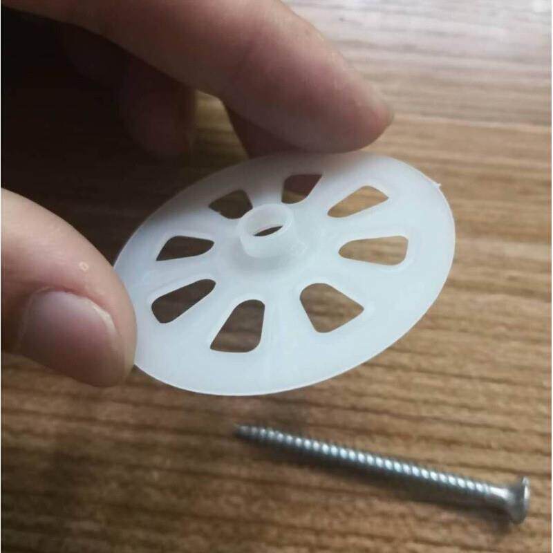 保温钉锚栓塑料圆盘垫片屋顶保温牧原场吊顶挤塑板泡沫板吊顶垫