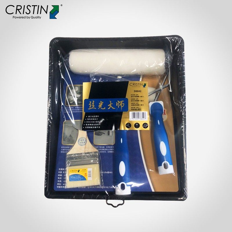 新德国克里斯汀全新丝p光大师套装礼盒面漆乳胶漆油漆涂料刷子滚,五金/工具,滚筒刷,淘宝优惠券,粉丝福利购,淘宝优惠卷