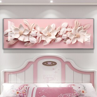 新高档主次卧室背k景墙装饰画现代简约床头挂画轻奢大气酒店房间