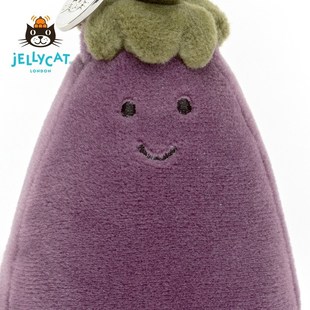 新英国Jelliycat活泼茄子包包挂饰毛绒玩具可爱玩偶送礼