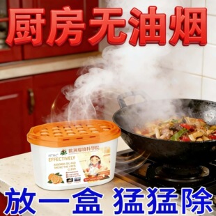 欧洲油烟自研神器吸附室内厨房除味全自动吸油油污清洁剂