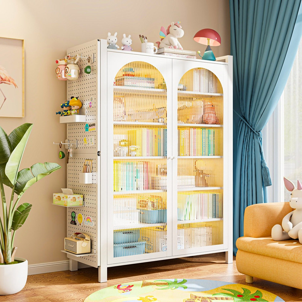 钢制书架对开门防尘书柜客厅储物柜一体靠墙可移动落地置物收纳柜,智能设备,其他智能配件,淘宝优惠券,粉丝福利购,淘宝优惠卷