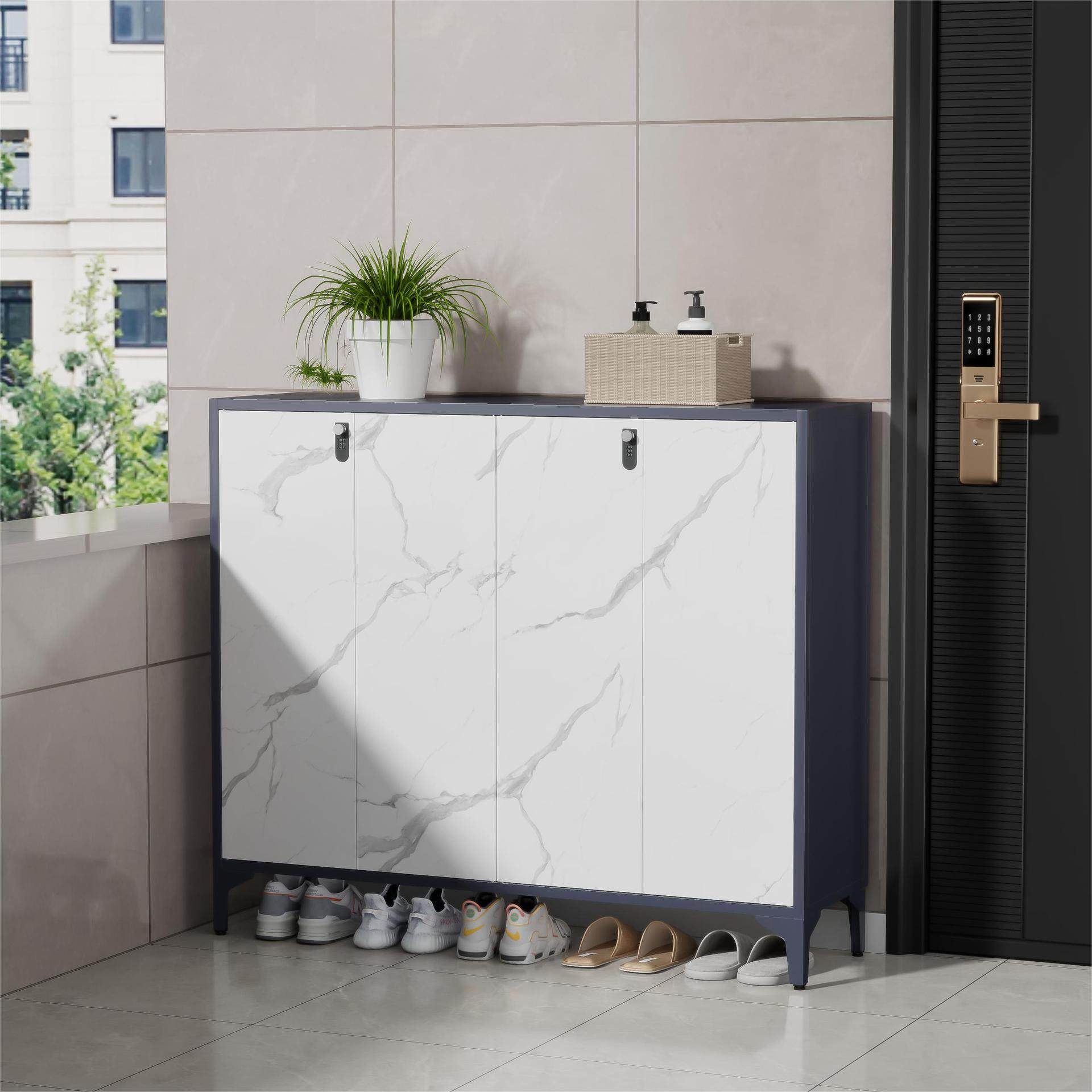 钢制鞋柜玄关家用门外门口电梯口过道大容量置物柜带锁储物柜室外,智能设备,其他智能配件,淘宝优惠券,粉丝福利购,淘宝优惠卷