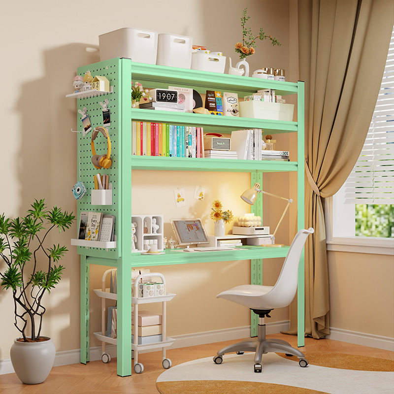 钢制置物架书桌货架式学习桌diy多层落地客厅储物架子书架可调节,生活电器,电话配件,淘宝优惠券,粉丝福利购,淘宝优惠卷