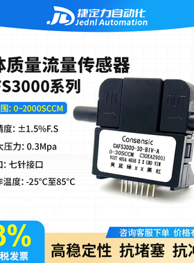 CAFS3000气体流量传感器微小气体高精度分体数显屏气体质量流量计
