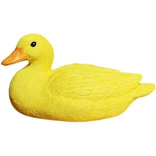 新品 饰 树脂仿真浮水鸭摆件花园w庭院水池造景室内水缸水槽漂浮装