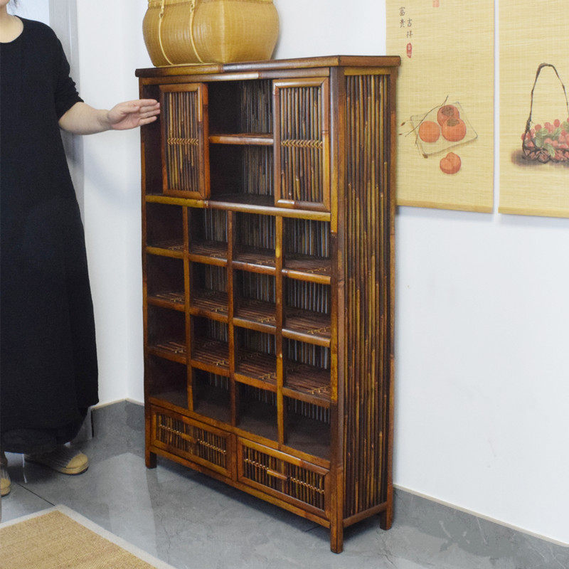 极速中式茶具收纳架n落地博古架茶杯茶壶置物架茶架子紫砂壶多宝