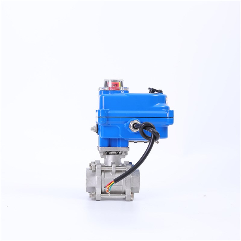 极速新电a动三片式不锈钢电动阀 不锈钢电动球阀 电动三片式螺纹