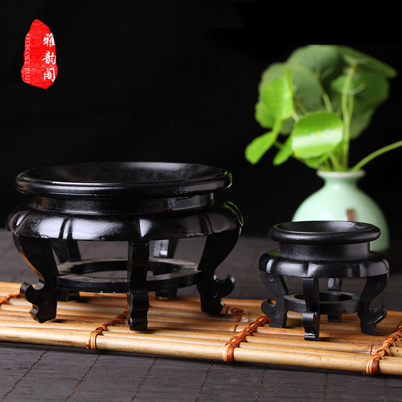 极速高脚大葫芦底座托架仿实木树B脂展示支架工艺品放小葫芦摆件