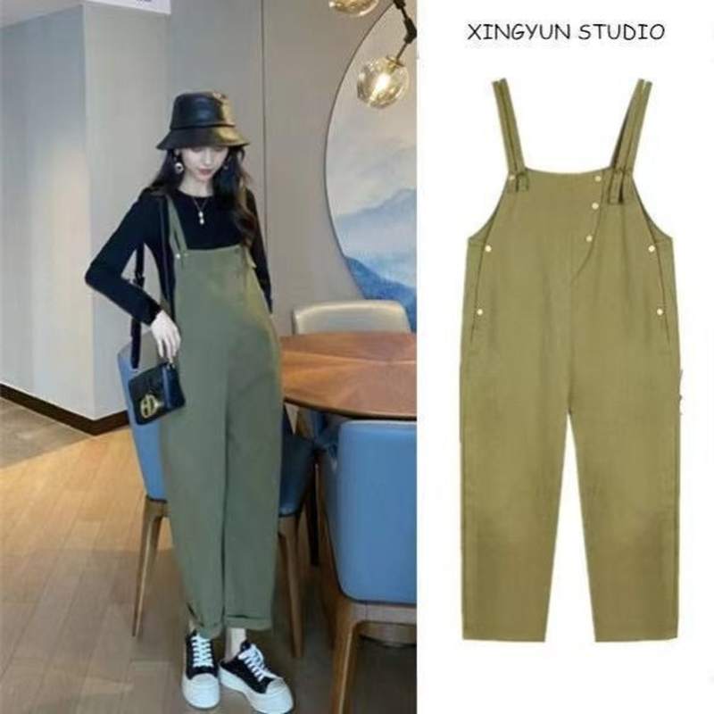 极速孕妇背带裤套装春秋202x1年新款时尚舒适方便的女可调节宽松