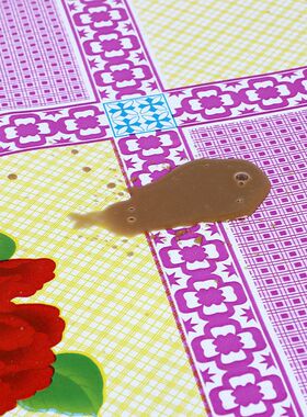 极速桌垫防油老式桌子圆桌布加厚桌套防水防烫Ppvc塑料免洗餐桌布