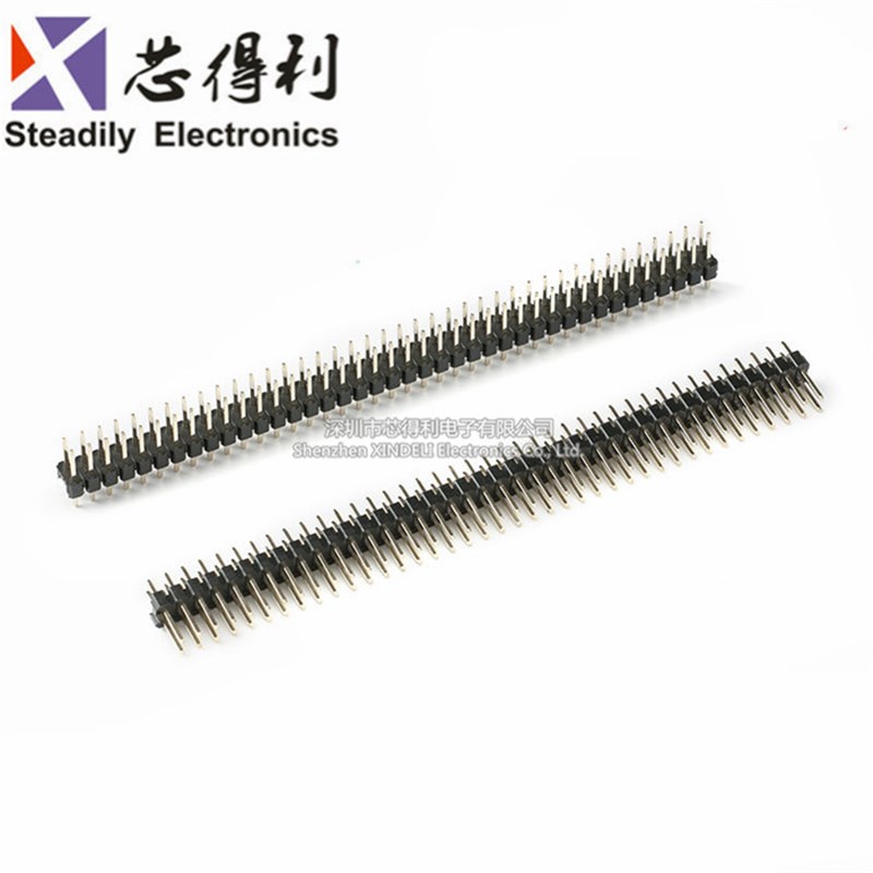 极速单排针 双排g针 1*40P/2*40P 间距2.54mm 直针/弯针 铁/铜针