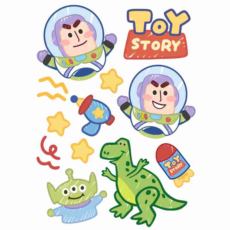 极速巴斯光年电动车贴纸装饰摩托车雅迪电车个性R创意防水掩盖划