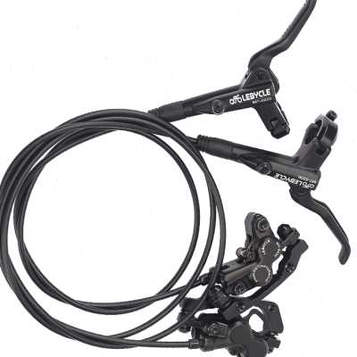 极速登山自行f车油煞套装四活塞夹器通用前后油压碟煞器煞车油碟