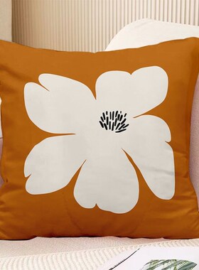 极速北欧橙色简g约ins抽象几何枕套客厅沙发猫咪抱枕卧室靠垫床头