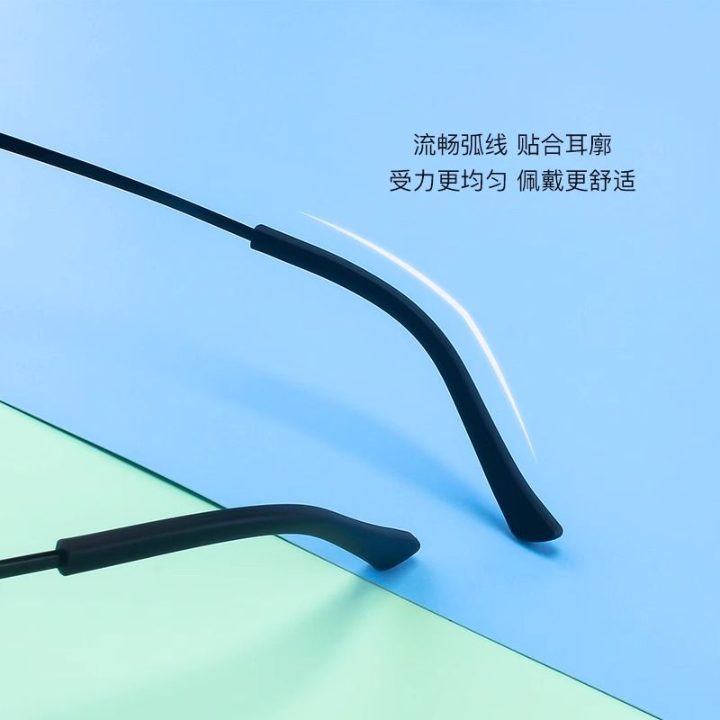 太阳镜细圆孔镜腿套管硅胶眼镜脚套防滑框架眼镜配件方孔护套