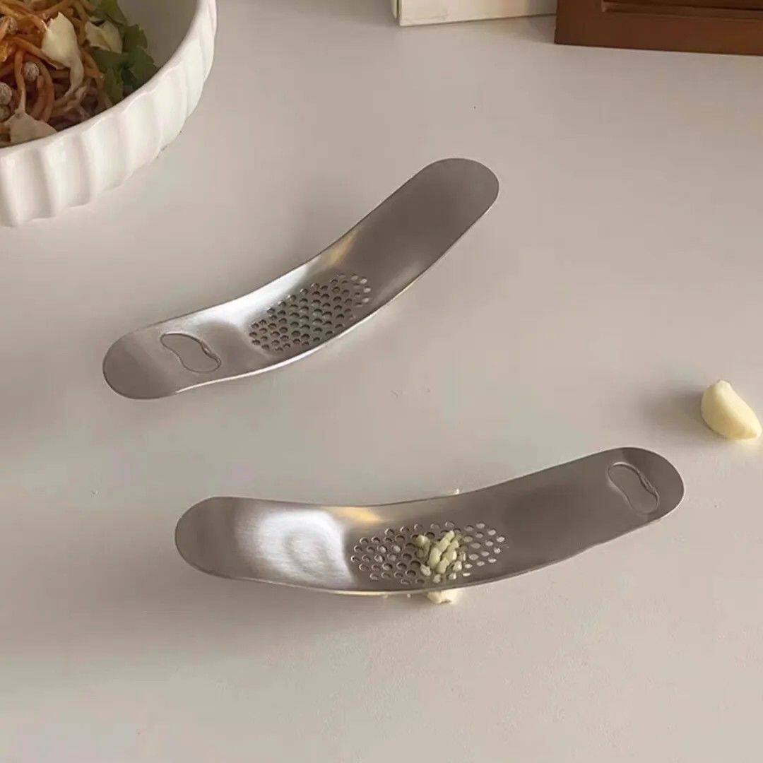 304不锈钢手动压蒜器家用捣蒜泥神器姜蓉姜汁厨房研磨工具
