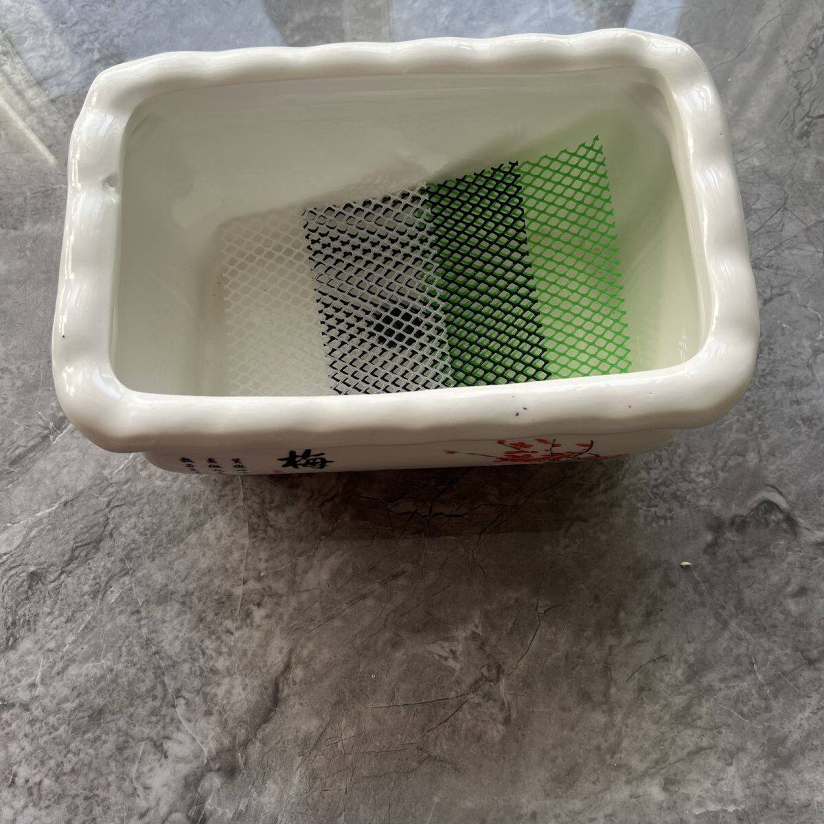 花盆垫底网盆景提根神器高培网植物加高控根花盆透气垫片塑料网格