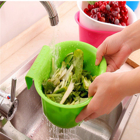 塑料沥水加厚洗菜盆漏盆淘米神器菜蓝淘菜盆家用厨房洗水果