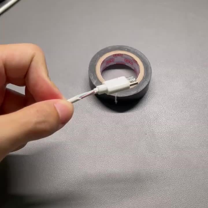 手机充电线数据线破皮修补贴绝缘电工胶带耳机线断裂包扎修复