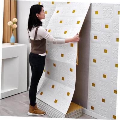 3D Wall Sticker Imitation Brick aterproof Wallpaper Room