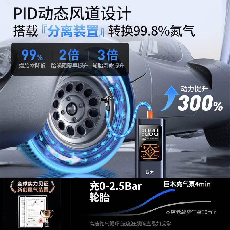 电动车电瓶车打气泵充气筒家用三轮车摩托车便携S式小型汽车轮胎