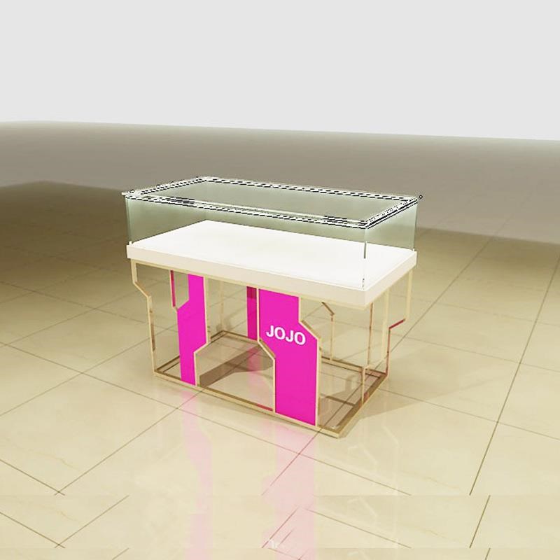 商场名表珠宝 玻璃展示柜首饰亚克展台示rn饰Q品中岛柜整力店设计