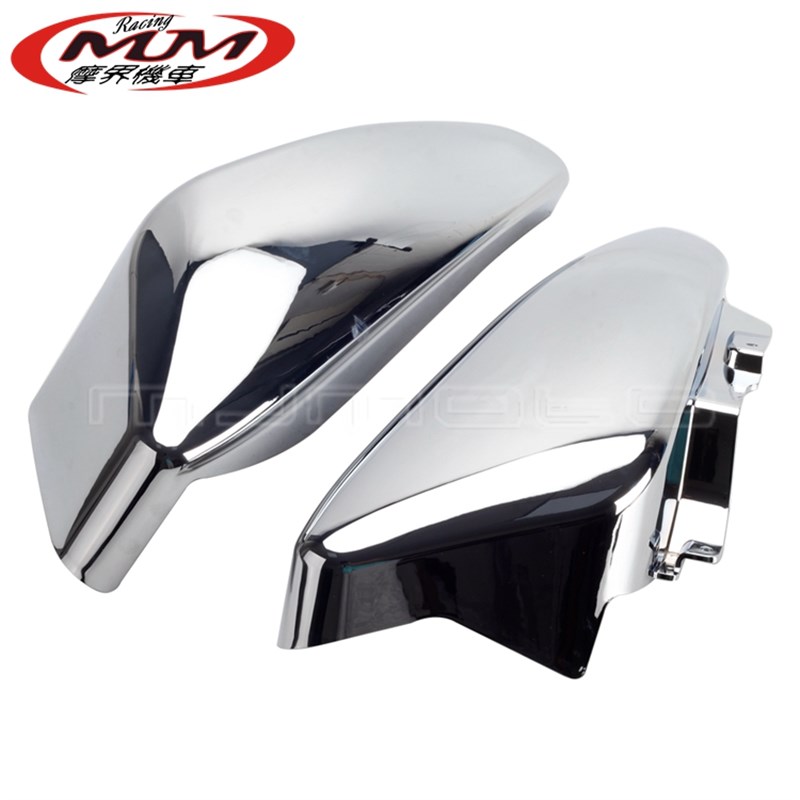 适用铃木大道M109R VZR1800BoCss摩托车改装件铬色ABS塑料电池侧